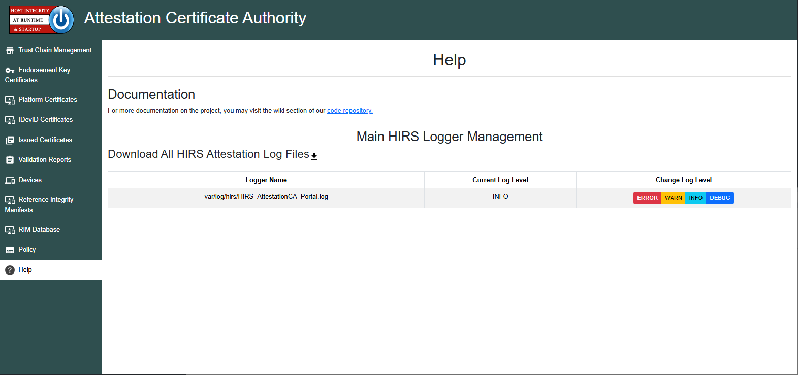 Portal Help page